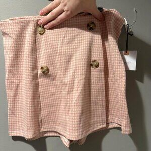 Pink Checkered Skort